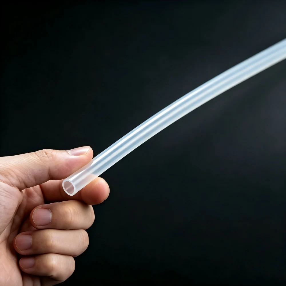 Food Grade Transparent PTFE Micro Capillary Tube ID 0.8-4.35mm Acid Alkali Resistant High Low Temp Non-Stick Insulated Tubing