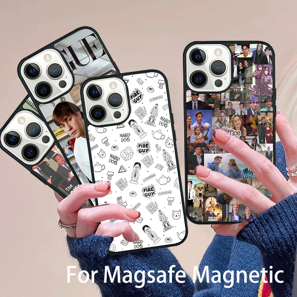 

Dunder Mifflin The Office Phone Case Magesafe Magnetic Wireless Charge Cover For IPhone 16 11 12 13 14 15 Pro Max Plus Mini