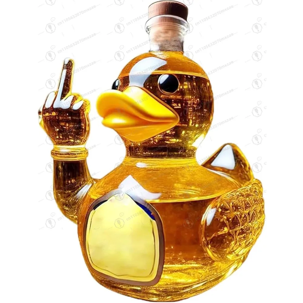 

10 Oz Middle Finger Duck Whiskey Decanter,Unique Duck Decanter For Whiskey Lovers Duck Lovers