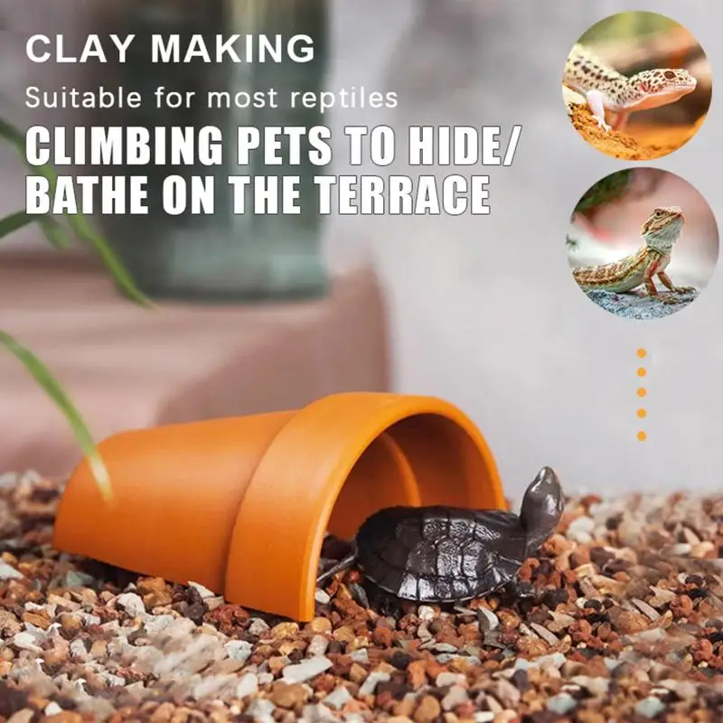 ~Practical Decorative Fish Shrimp House Breathable Red Fish Spawning Cave Ceramics Crab Safe House Fish Tank