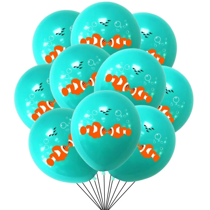 10/30 Stück Blaue Hai-Latexballons Geburtstagsparty-Deko Ozean-Hai-Ballons Geburtstagsdekoration für Kinder Baby-Shower Partyzubehör – Detail 3