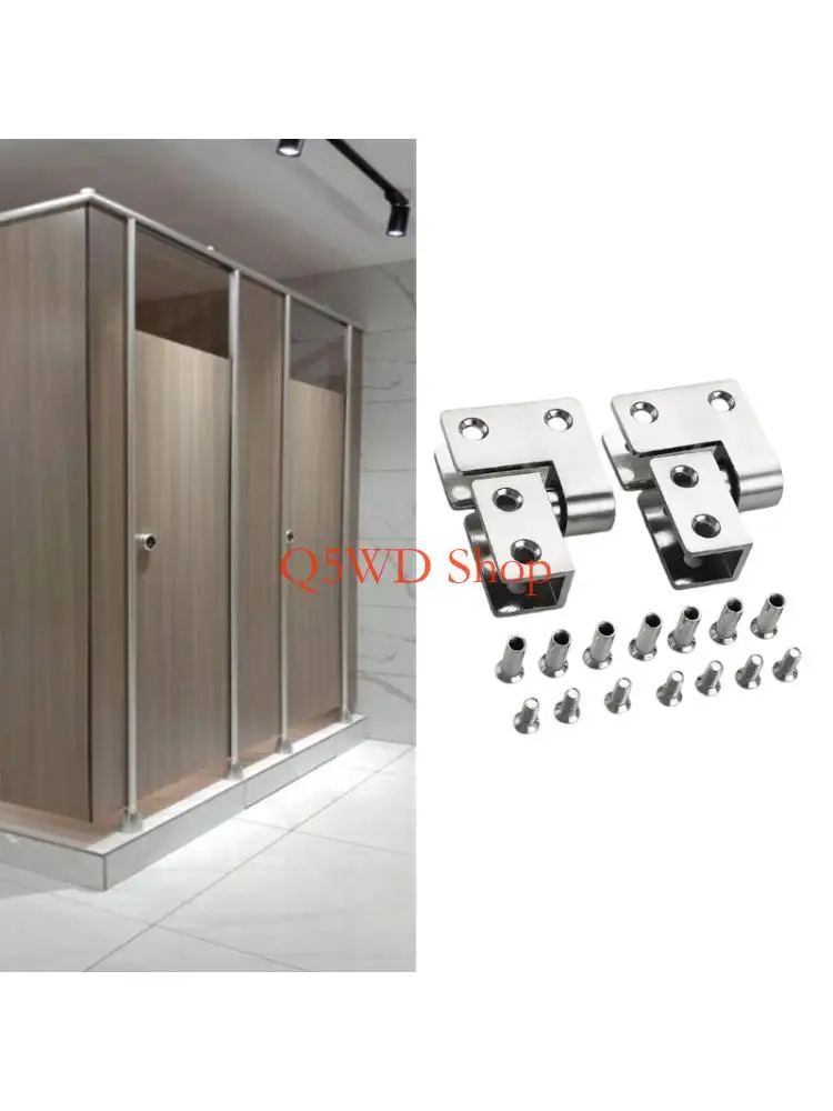 

Q5WD Stable Load 304 Metal Toilet Cubicle Fastener Rustproof Concealed For Public Restroom Panel Partition System Installation