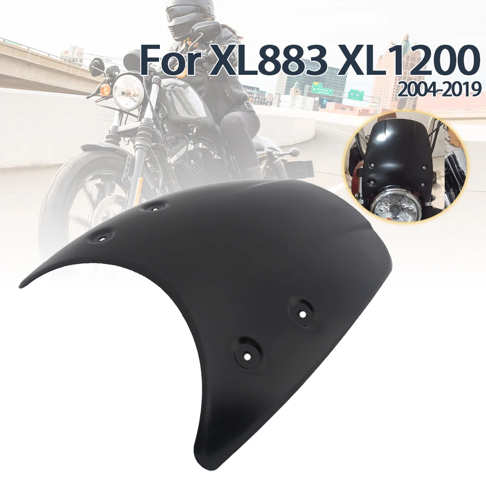 

Лобовые стекла мотоцикла подходят для вилок 39 мм-41 мм для Harley 883 XL883 XL1200 2004-2019, ветровые дефлекторы Parabrisas, замена лобового стекла