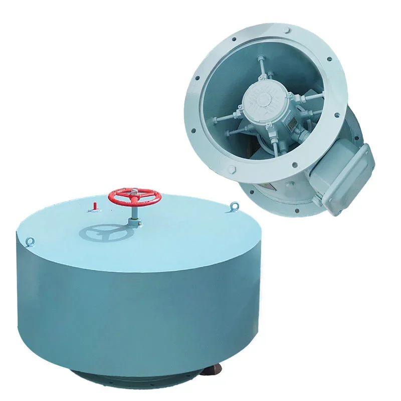 Marine fan hood, explosion-proof axial flow fan