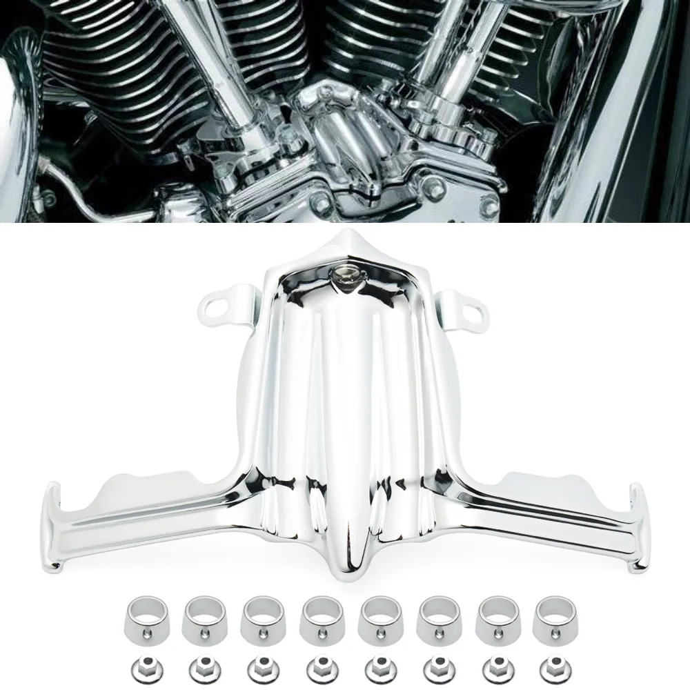 

Motorcycle Chrome Black Tappet Lifter Block Accent Cover For Harley Twin Cam 00-17 Touring Electra Glide Dyna Fat Bob Breakout