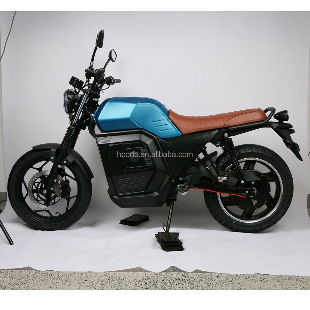 E Motorcycle Retro Design 80Ah Lithium Battery 5000W Rear Motor Electric Moped Bold Shock Absorption Electric Bike for Sale