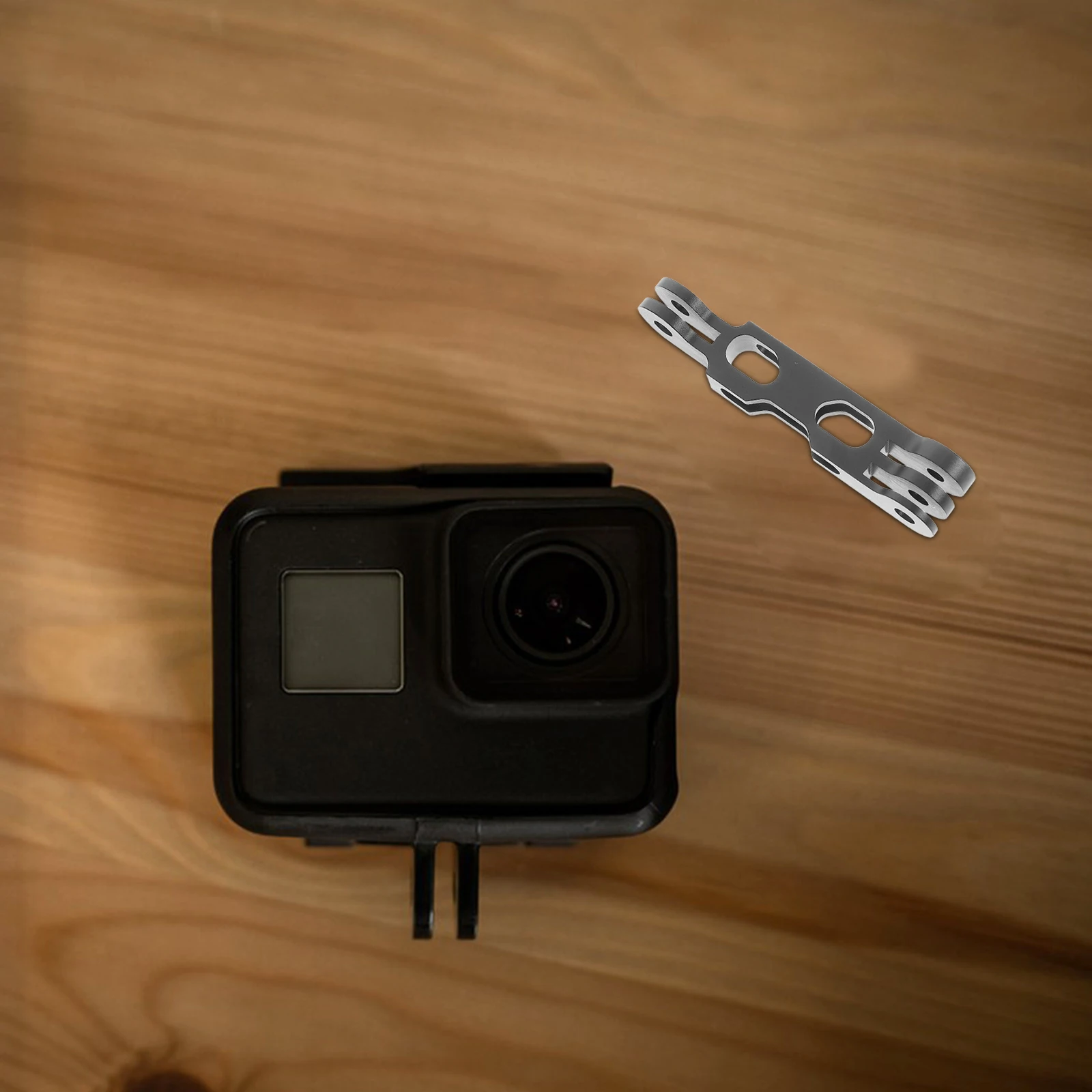 سبائك الألومنيوم تمديد الذراع 85 مللي متر حامل كاميرا معدنية لعمل كام Selfie عصا القطب قابل للتعديل تحت الماء اطلاق النار قضيب الدراجات