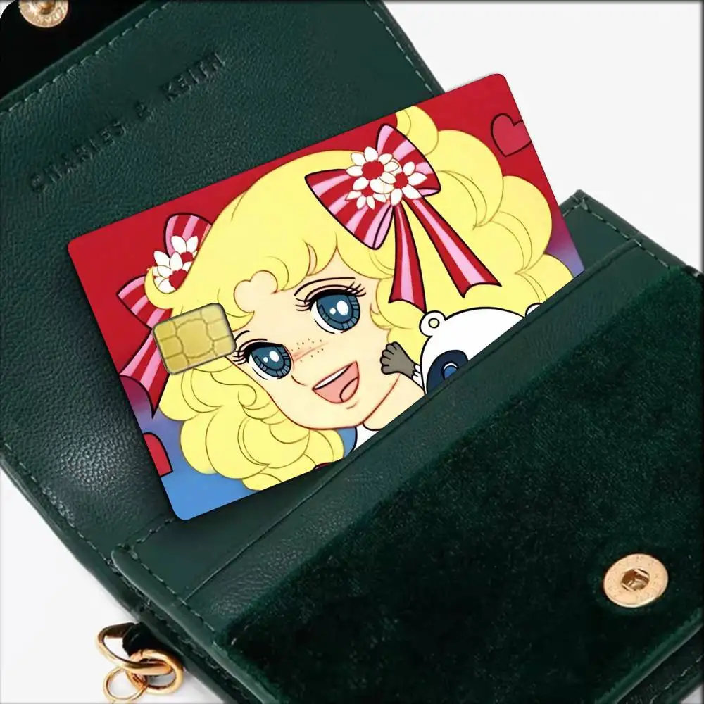 Anime Girl C-Candy C-Candy Waterproof Film Skin Cover Credit Card Stickers Debit Front Bank Bus