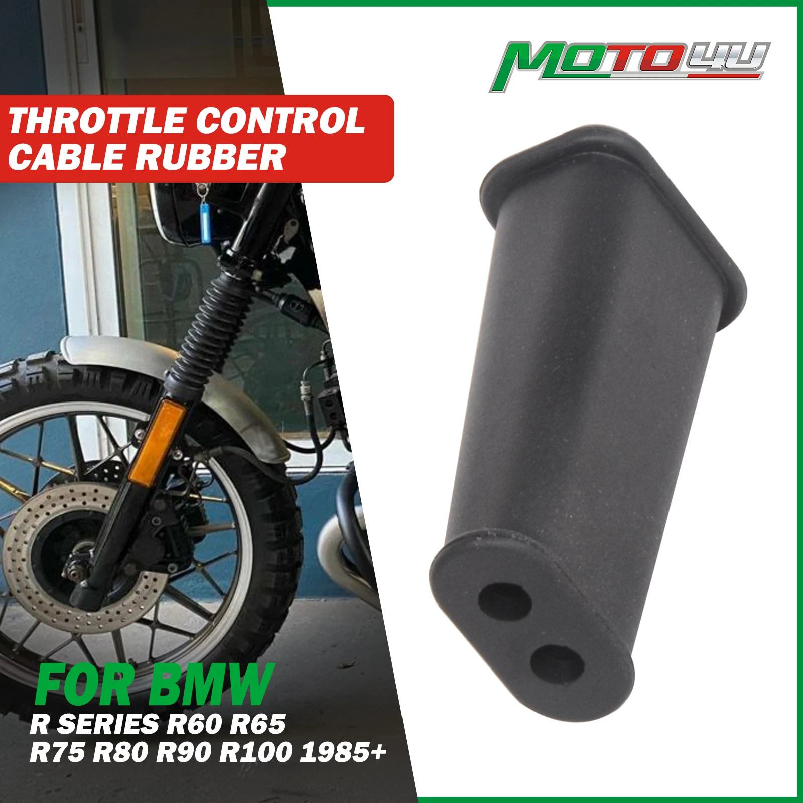 

MOTO4U For BMW R60 R65 R75 R80 R90 R100 Cafe Racer Throttle Control Cable Rubber Two Wires Housing Airheads R series Motorcycle