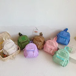 Cute Children School Bags Solid Color Plush Kids Backpack Kindergarten Boys Girls Schoolbags Small Backpack Baby Bag With Book