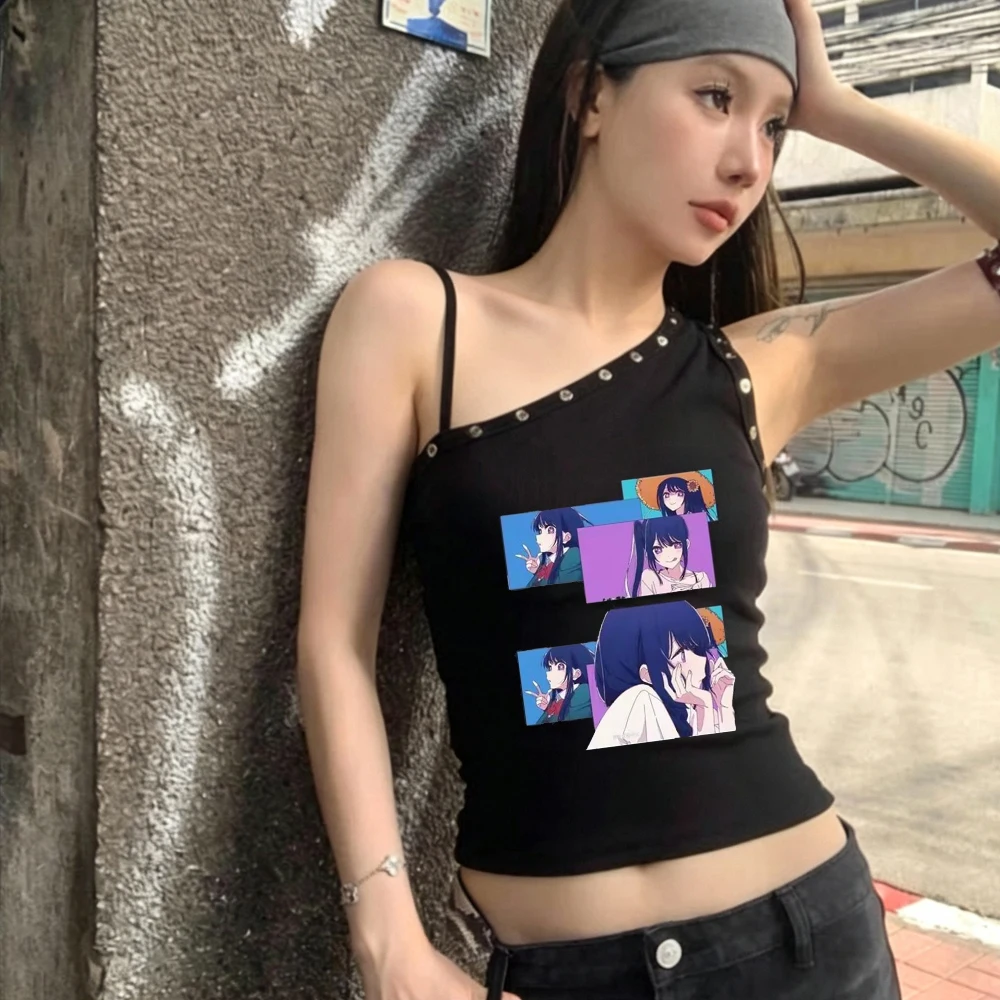 Oshi No Ko crop top teen japan harajuku vintage summer t shirt manga cheap summer emo cute