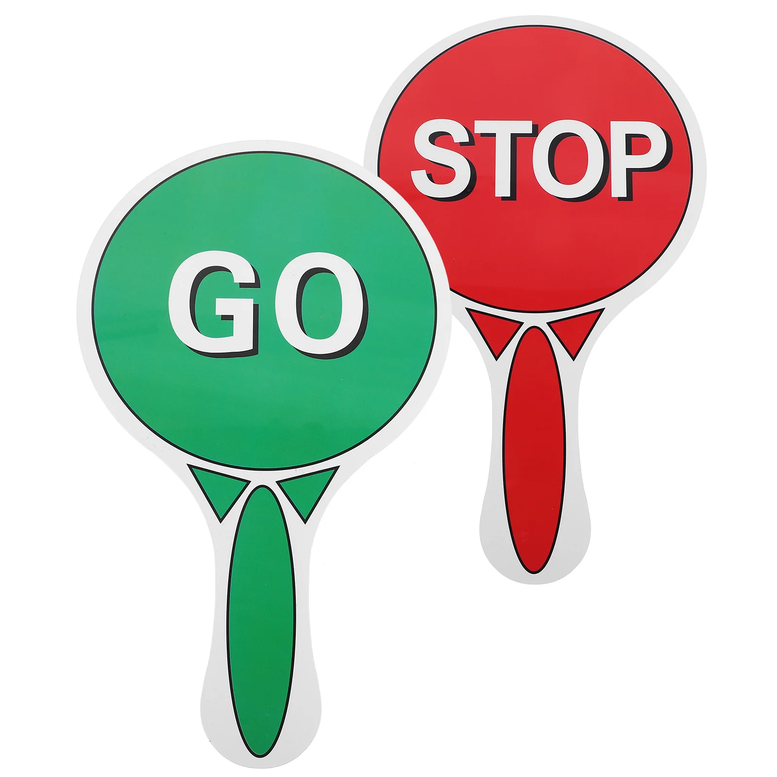 Childrens Traffic Sign Set Educational Classroom Voting Board Game for Playtime Safety Lesson with Caution Signals