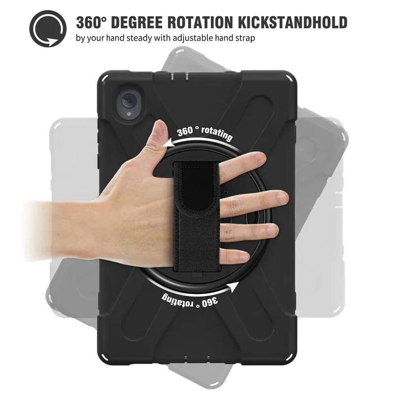 For LenovoTab P11 Plus TB-J607F TB-J606 P11 Pro 11.5 inch J706F J716F Heavy Duty Rugged Tablet Case Shockproof Stand Strap Funda