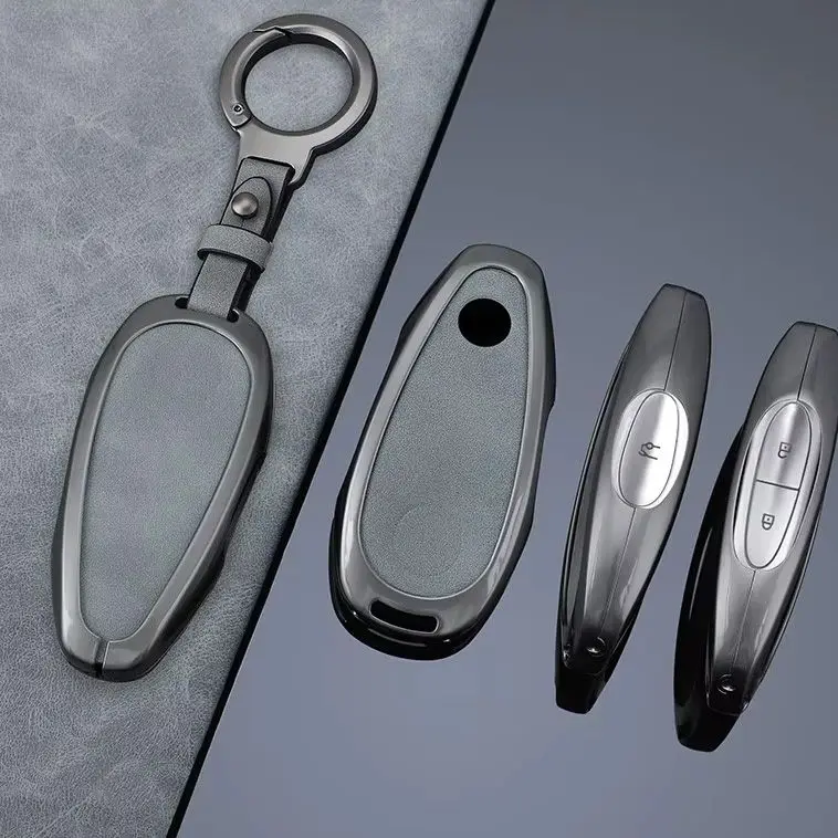 

3/4 Buttons Car Remote Smart Car Key Case Cover For VOYAH FREE 2023 2024 Leather Car Interior Styling Accessories
