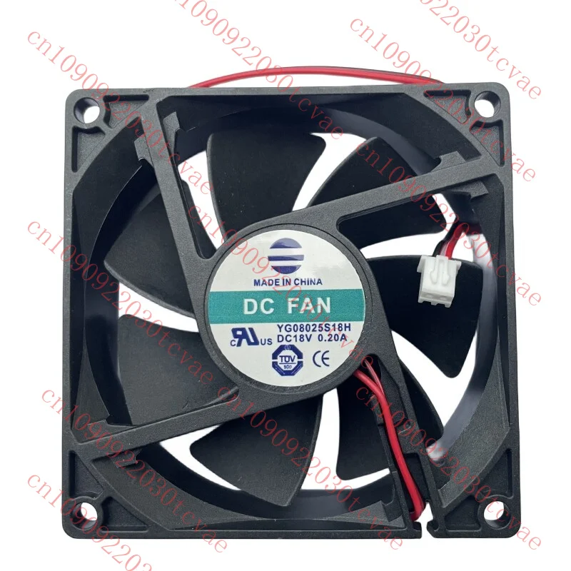 

NEW for YG08025S18H 18V 0.20A 8CM 8025 80*80*25mm Drying Machine Cooling Fan