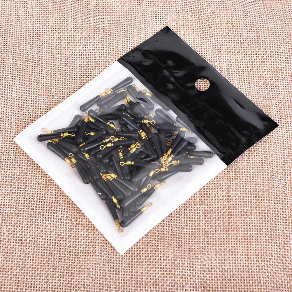 

100Pcs Fishing Drift Float Rolling Copper Head Connector Lightweight Compact Avoid Tippet Winding Suitable Stream River Lake