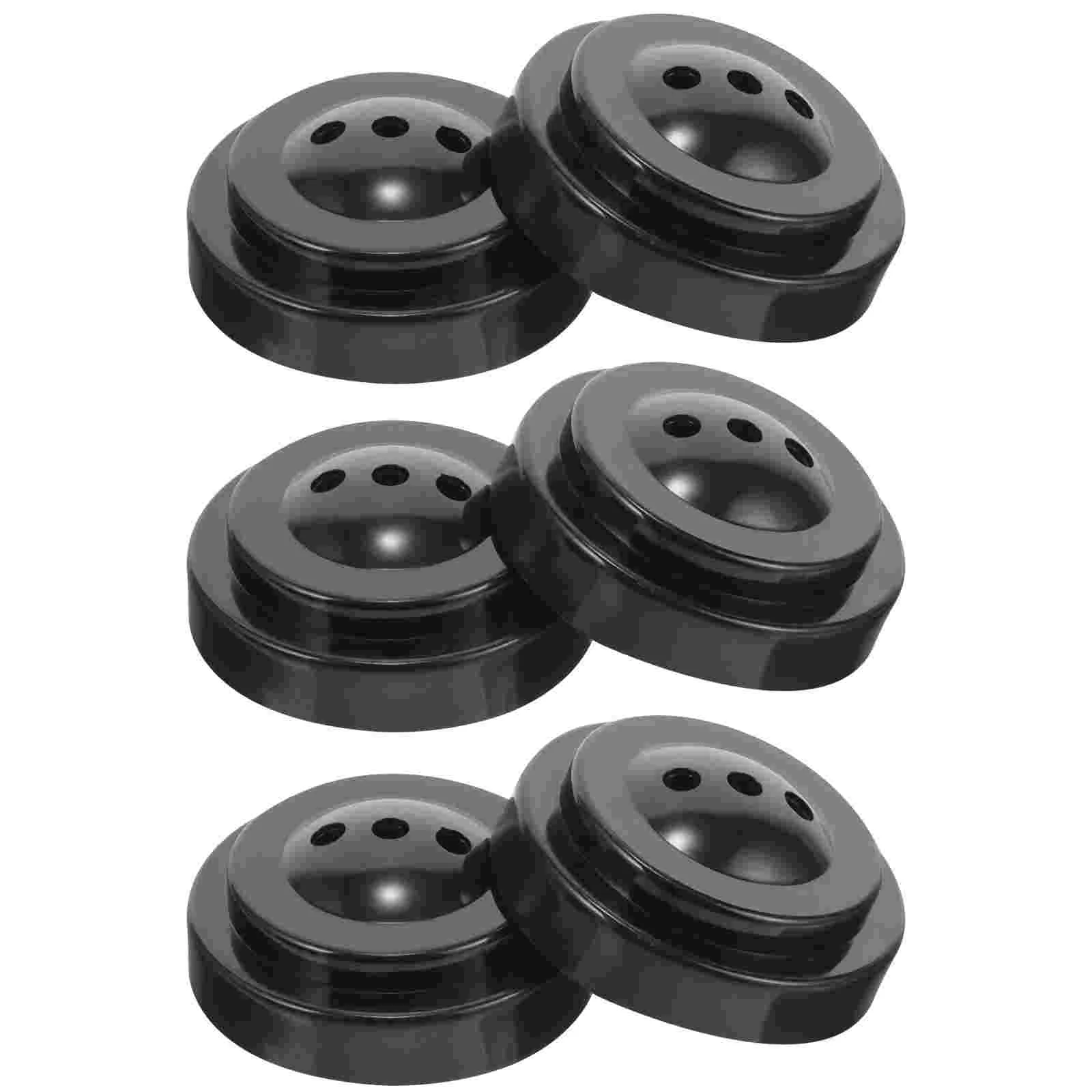 6 Pcs Desk Mini Country Flags Socket Plastic Holder for Party Indoor Holding Base