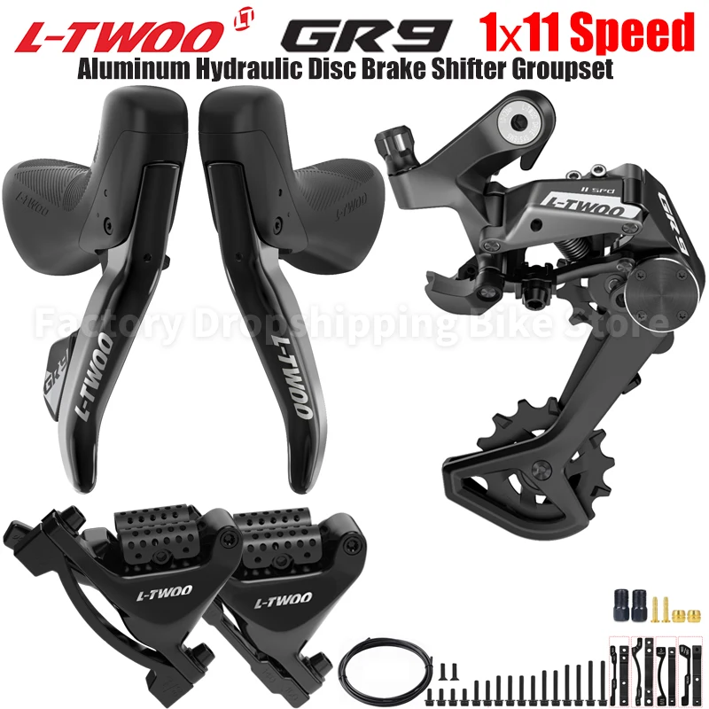 LTWOO GR9 1X11 Speed Carbon Hydraulic Disc Brake Gravel Bike Groupset 11S Mechanical Brake Alloy Rear Derailleur Bicycle Parts