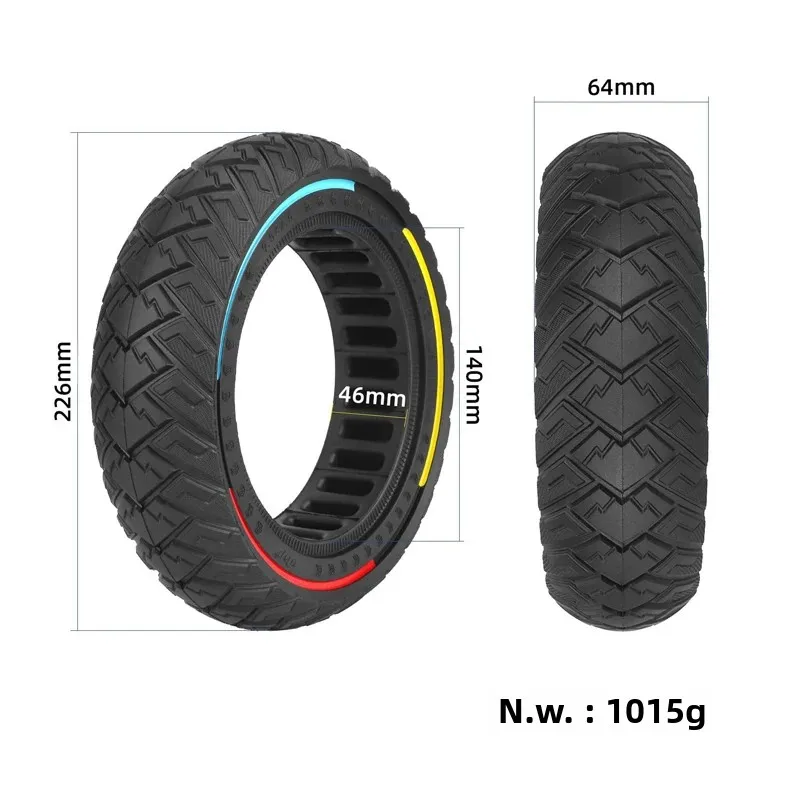 Ulip 9.5x2.5 إطارات صلبة للطرق الوعرة 9.5 بوصة إطار ممتص للصدمات بدون أنابيب لسكوتر NIU KQI3 9.5x2.3 استبدال الإطارات