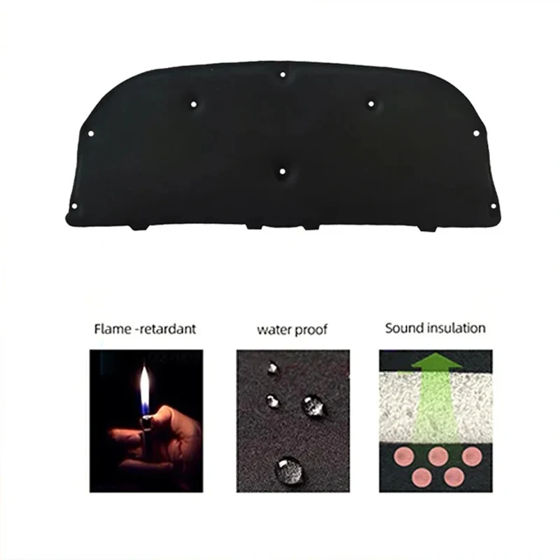 2018-2022 Heat Sound Insulation Cotton Pad for Honda Accord G10 2018 2019 2020 2021 2022 Accessories Soundproof Firewall Cover view 5
