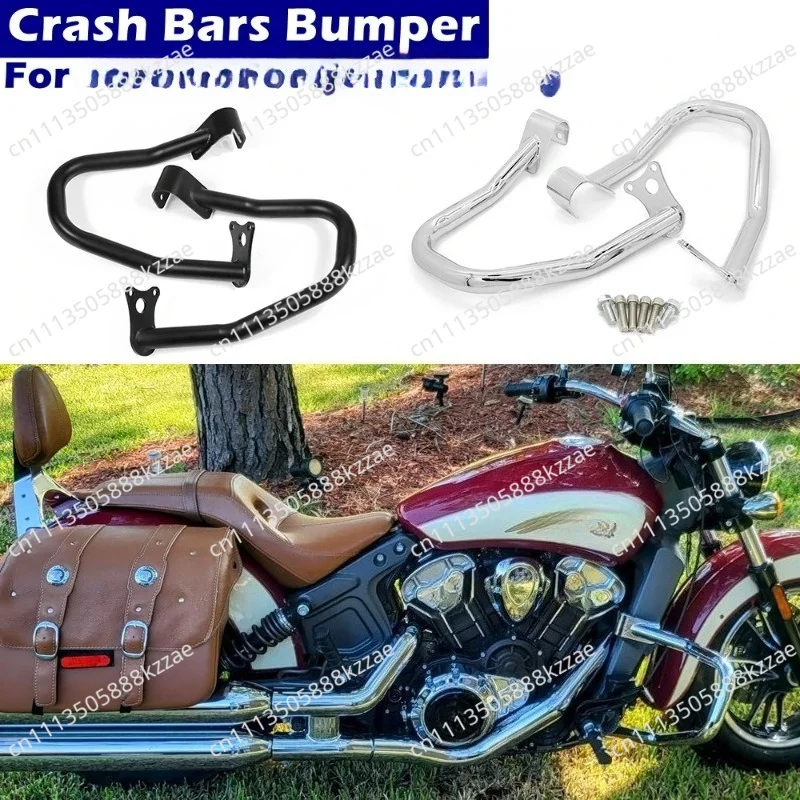 Crash Bars Bumper For Indian Scout 2015-2024 Scout Sixty 2016-2024 Motorcycle Crash Protection Bar