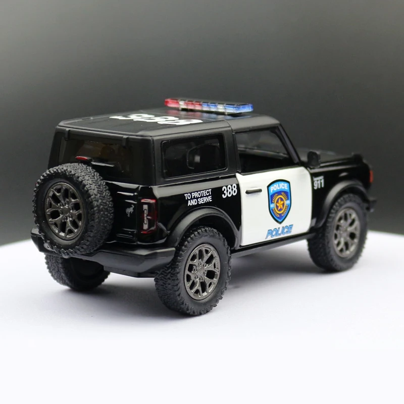 Nuovo Ford F150 Raptor Bronco Modello di auto in lega Diecast in metallo Polizia Fuoristrada Modello di auto Simulazione Collezione Regalo per