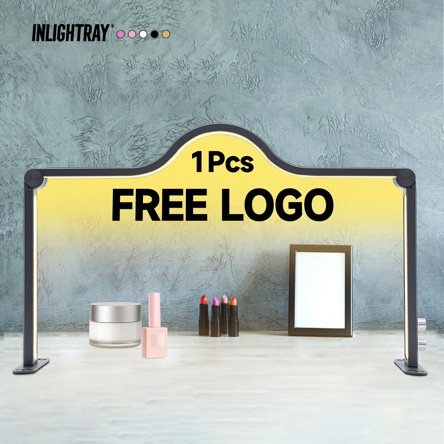 

Custom LOGO 2025 New Fashion Modern European Manicure Tools Nails Desk Lamp Led Professional Led Table Lamp Half Moon Nail Lamp