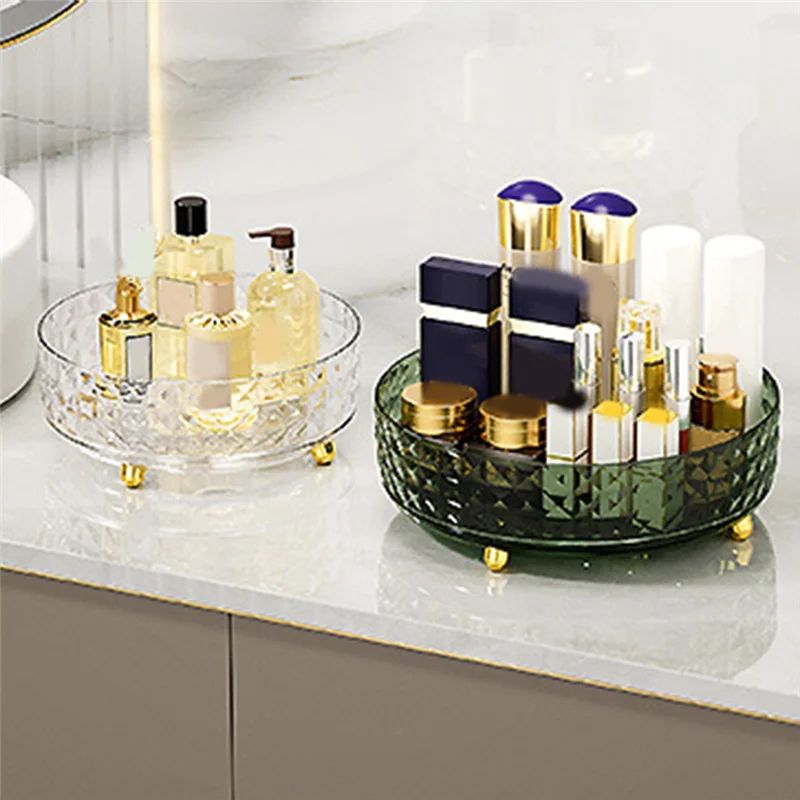 

360 ° Прозрачный органайзер для макияжа и ухода за кожей, органайзер для косметики, лоток для хранения S B, 1 шт.