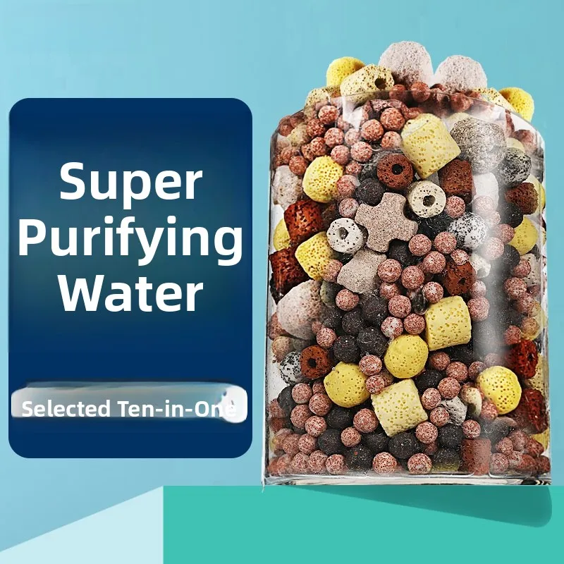 

Материал фильтра «Семь в одном» Шарик Микробиологический камень Стеклянное кольцо Аквариум Фильтр резервуара Фильтр для бассейна Материал фильтра Sunsun Brand Pet ...