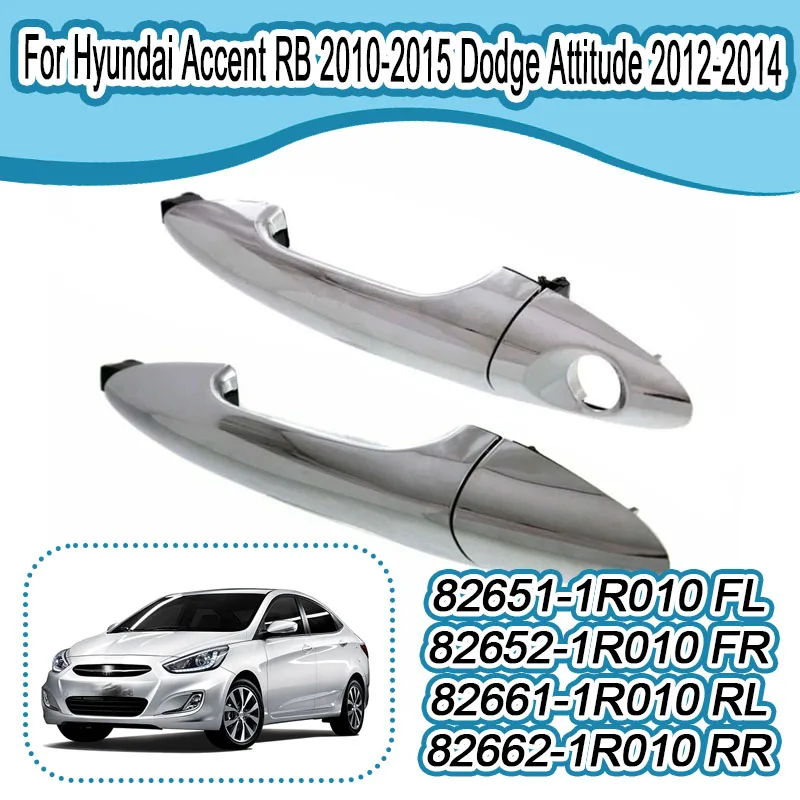 Para Hyundai Accent RB 2010-2015 Dodge Attitude 2012-2014 manija de puerta Exterior de coche 82651-1R010 82661-1R010 83651-1R010