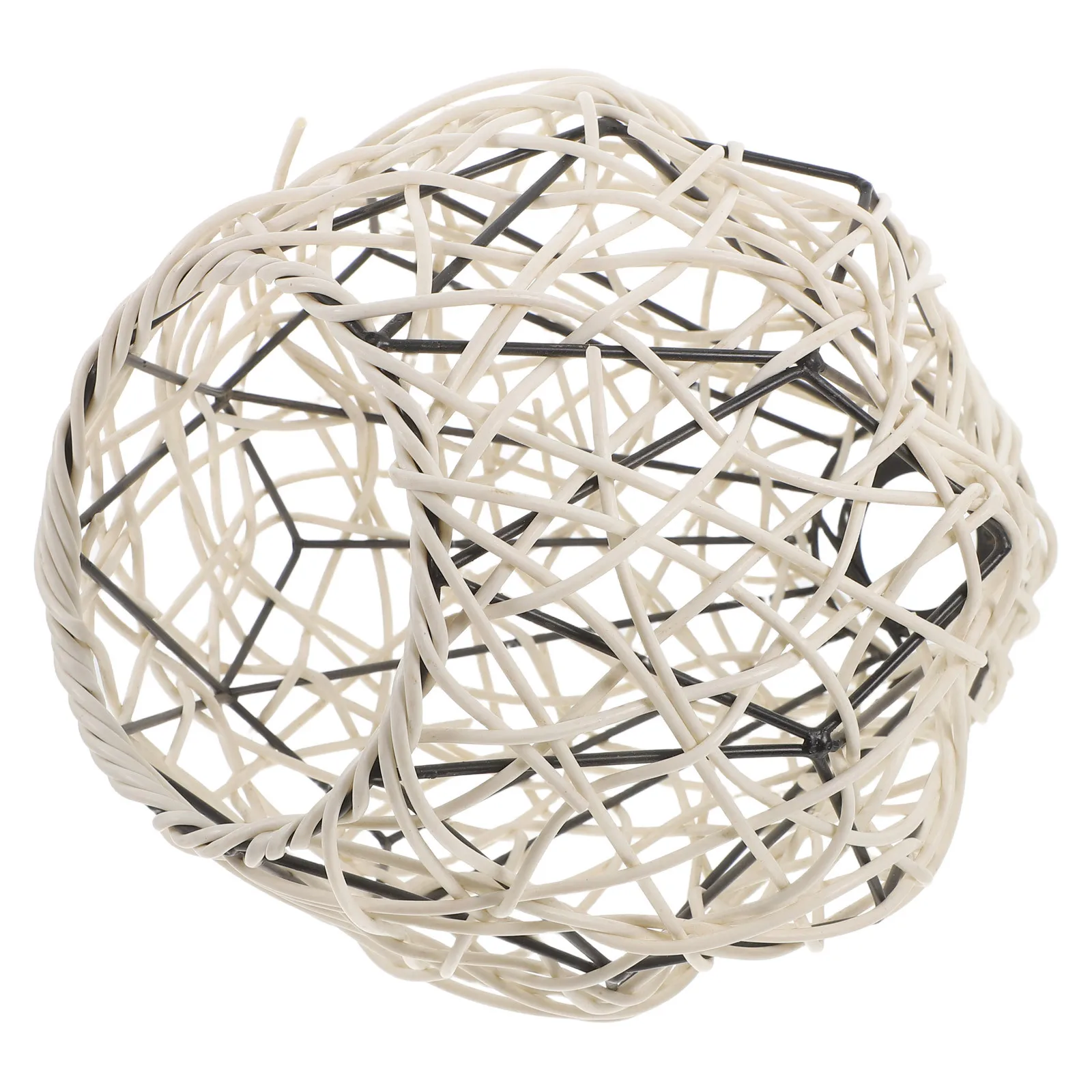 

Plastic Rattan Pendant Lamp Shade Artistic Hanging Lampshade Indoor Lighting Fixture for Dining Room Decor