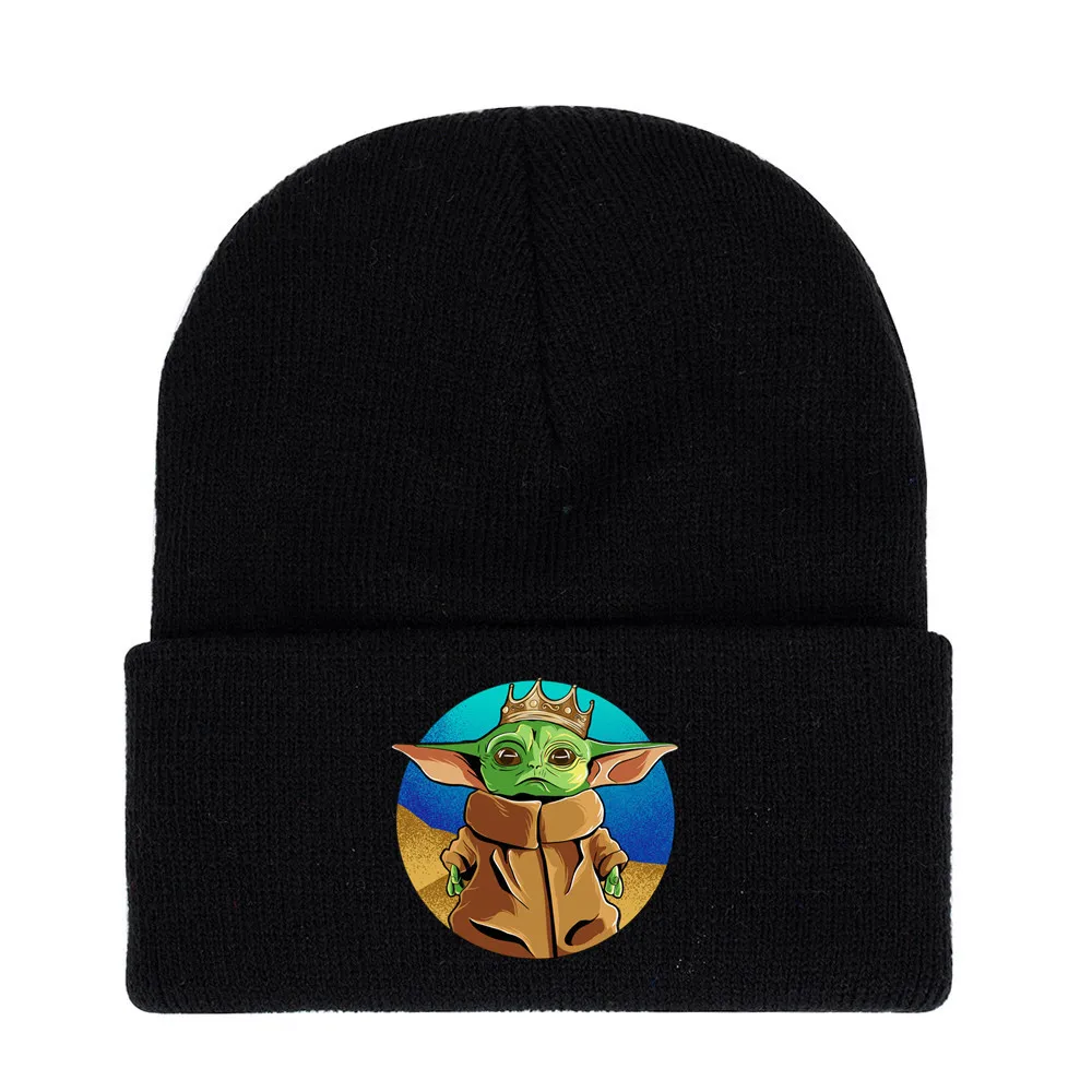 Many Styles Disney Cartoon Anime Yoda Knitted Hat Beanie Caps Skullies Beanies Ski Cap Soft Bonnet Hats Winter Warm