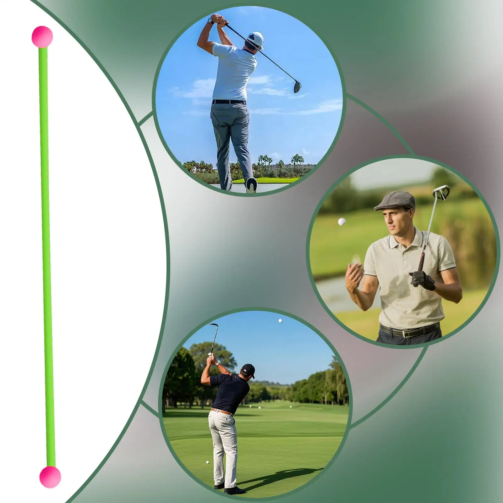 أدوات تدريب الجولف للرجال قابلة للطي ومتعددة الوظائف ومحمولة للرجال ونادي التأرجح لألعاب الجولف والرياضيين والكبار والمراهقين #1