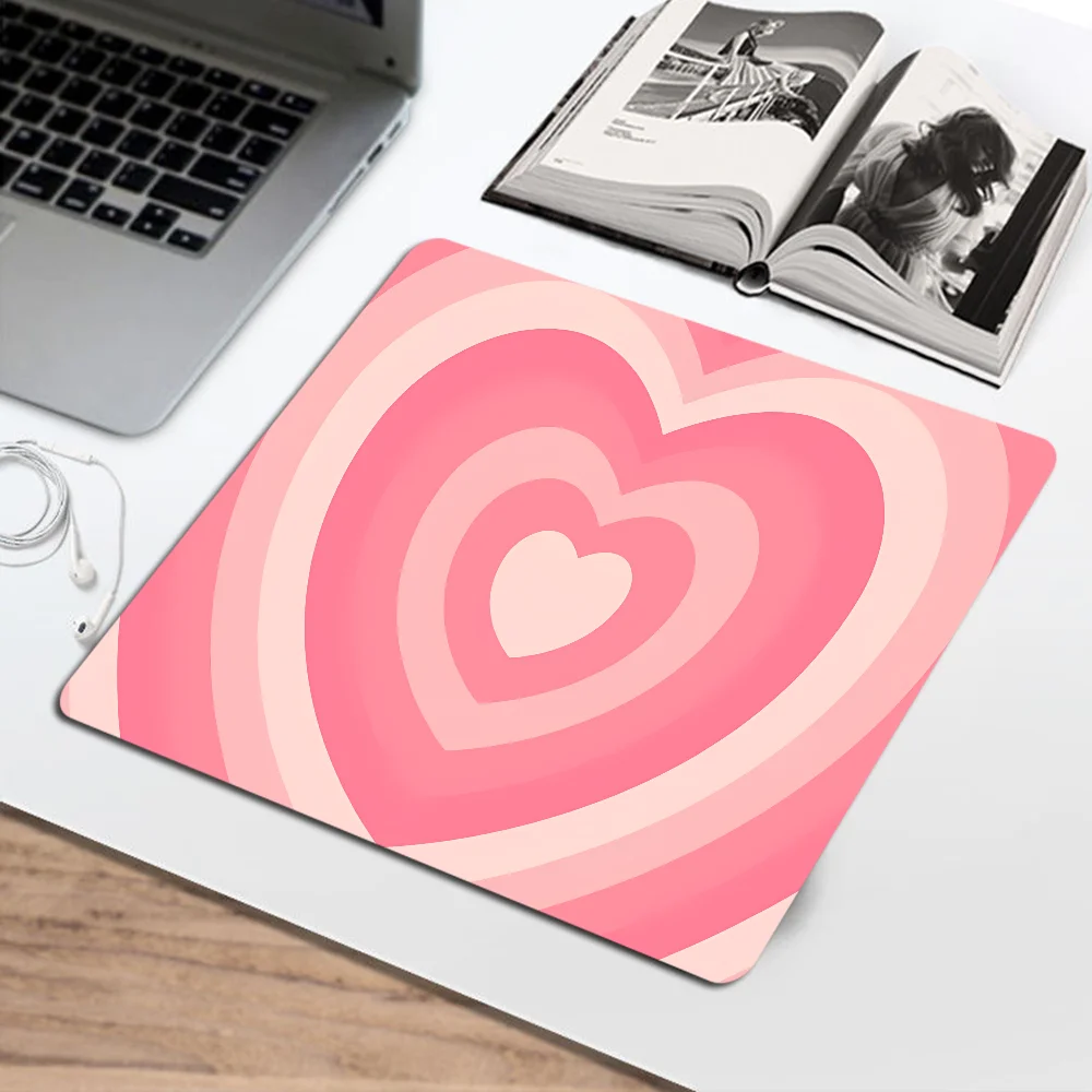 Love Heart Aesthetic Mousepad Anti-Slip Gaming Mouse Pad Gamer Desk Mat Keyboard Pad Decoration Mause Pad Office Desk