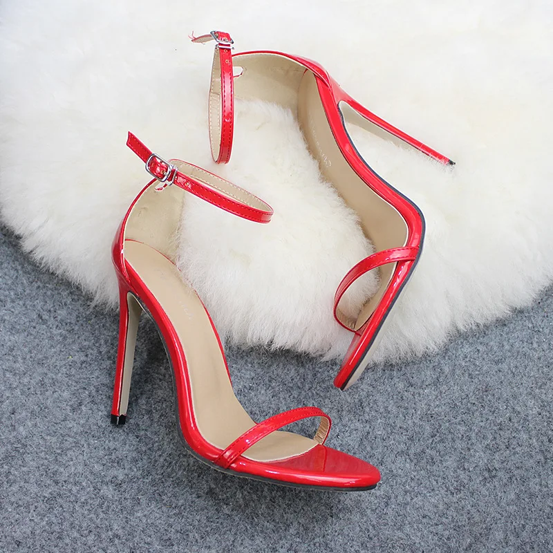 Women High Heel Shoes 2025 Summer Open Toe Sandals Sexy PU Leather Candy Color Pumps Women\'s Banquet Thin Heeled Shoes WSH3250