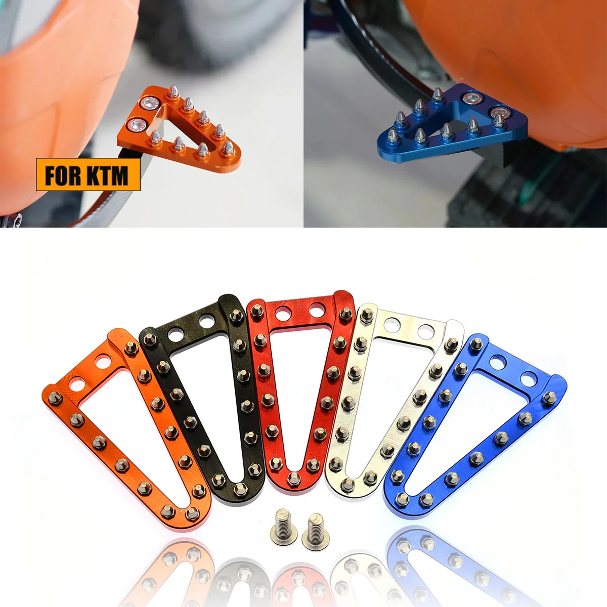 

68mm CNC Rear Brake Pedal Step Plate Tip For KTM SX SXF EXC EXCF XC XCF XCW XCFW TC TE 2008 2009 2010 2011 2012 2013 2014-2016