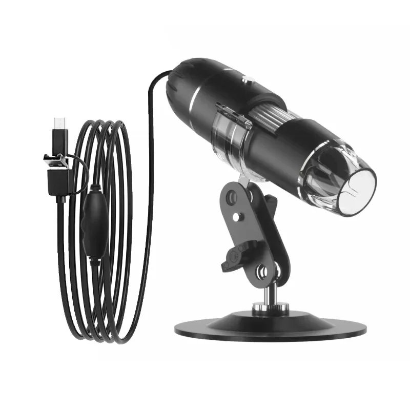 مجهر أحادي العين محمول لنظام Android وPC 1600X HD 1080P مجهر رقمي لإصلاح PCB