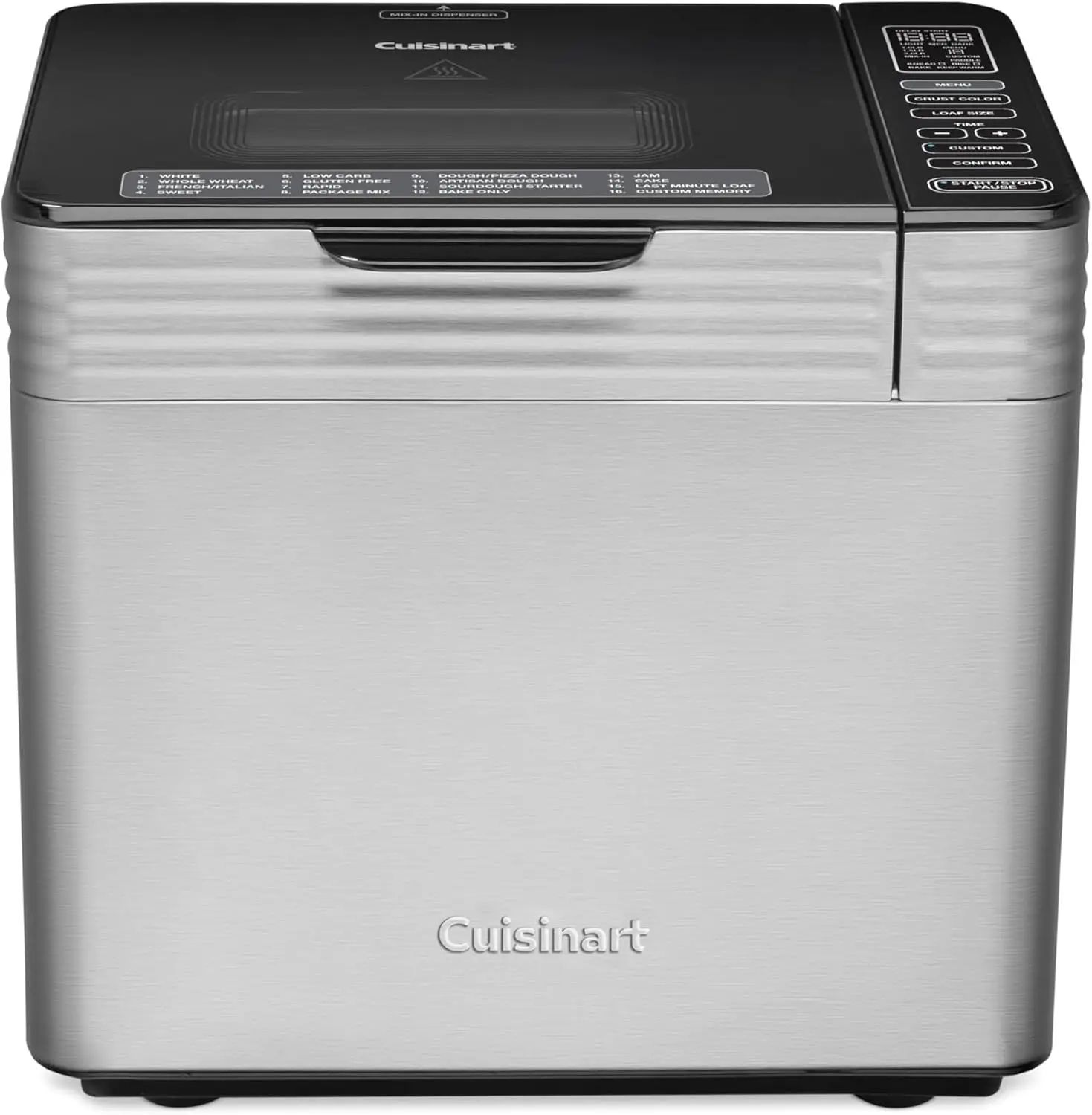

Stainless Steel Convection Bread Machine With Menu Options Loaf Sizes Up To Lb Crust Colors Includes Measuring Cup Spoon Kneadin