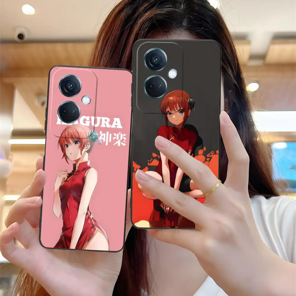 

Чехол для мобильного телефона Gintama Kagura для OPPO Reno 14 13 12 11 10 9 8 7 6 5 F T Pro 5G с цветной печатью, красивая роскошь