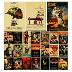 Nostalgic Printing Classic Movie Collection Posters Retro Kraft Paper Prints Vintage Home Room Cafe Bar Art Wall Decor Painting