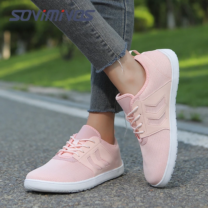 

Wide Toe Barefoot Shoes Mens Womens Minimalist Walking Sneakers Shoes | Zero Drop Sole | Breathable Mesh