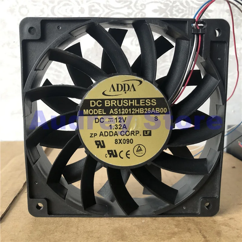 

Original ADDA AS12012HB25AB00 12025 12V 1.32A Brushless 4-wire cooling fan Air blower