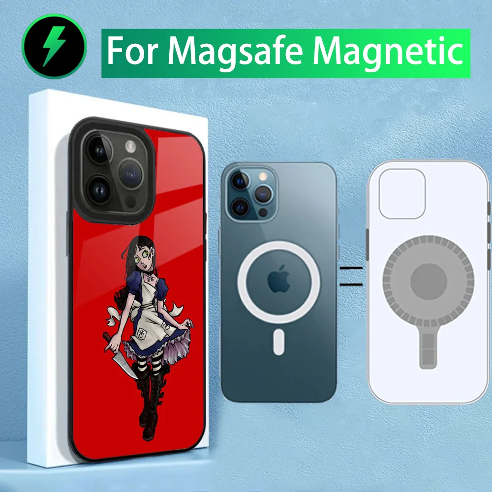 Game A-Alice Madness R-Returns Phone Case For iPhone 15,14,13,12,11,Plus,Pro,Max Mini Magsafe Magnetic Wireless Charging