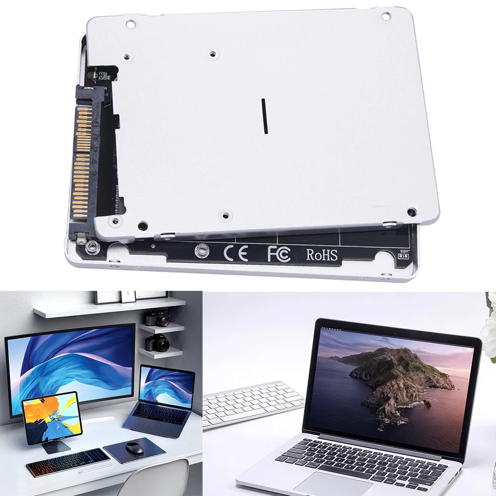 M.2 SSD To U.2 Adapter Card M.2 NVMe SATA-Bus NGFF SSD To PCI-e U.2 Adapter 32Gbps Hard Disk Adapter Card PC-E3.0X4 with Case