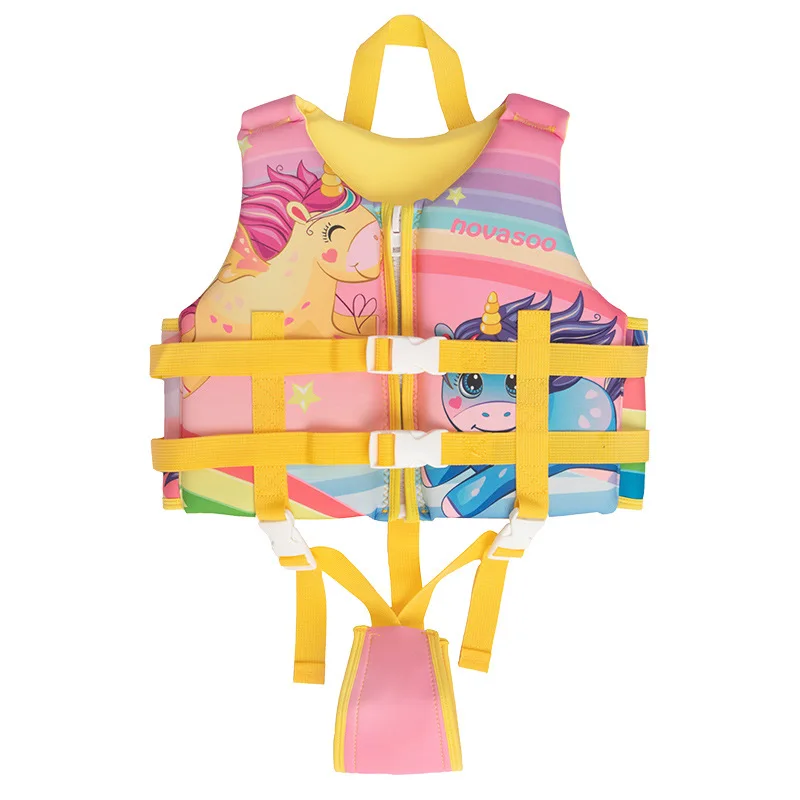 Large Buoyancy Kids Life Vest Non Inflatable Safe Swimming Accessory Toddler Float Jacket Training Aid view 4