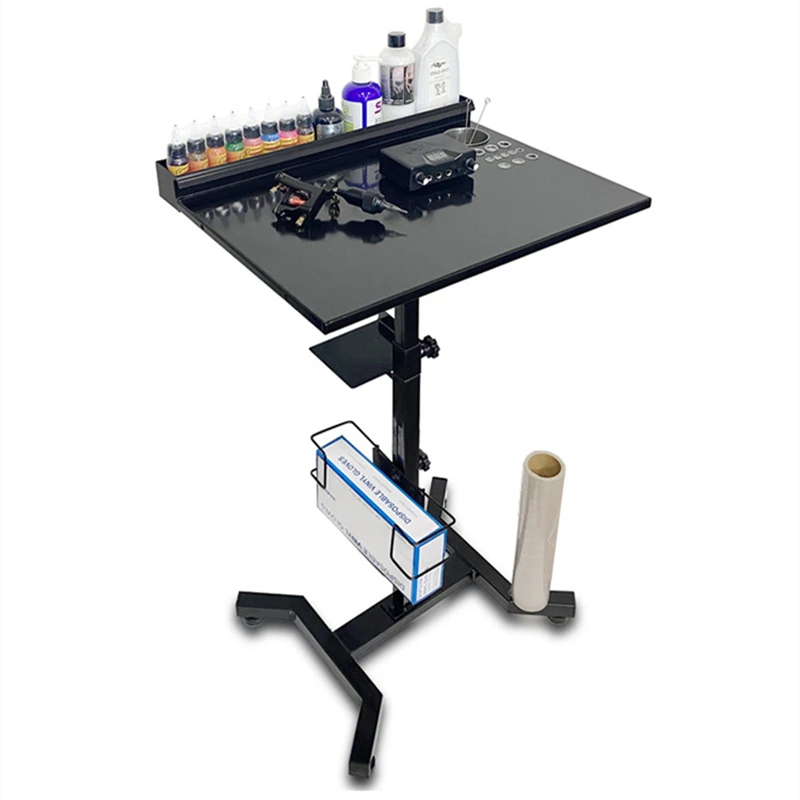 Multifunctional Tattoo Display Stand, Tattoo Workstation, Removable Shelving Unit, Adjustable Tattoo Armrest, Tattoo Equipment