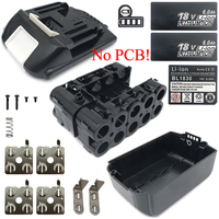 BL1860 Lithium Battery Storage Box Housings Shell Plastics Case For MAKITA BL1830 10*18650 18V 6.0Ah Label Li-ion Battery