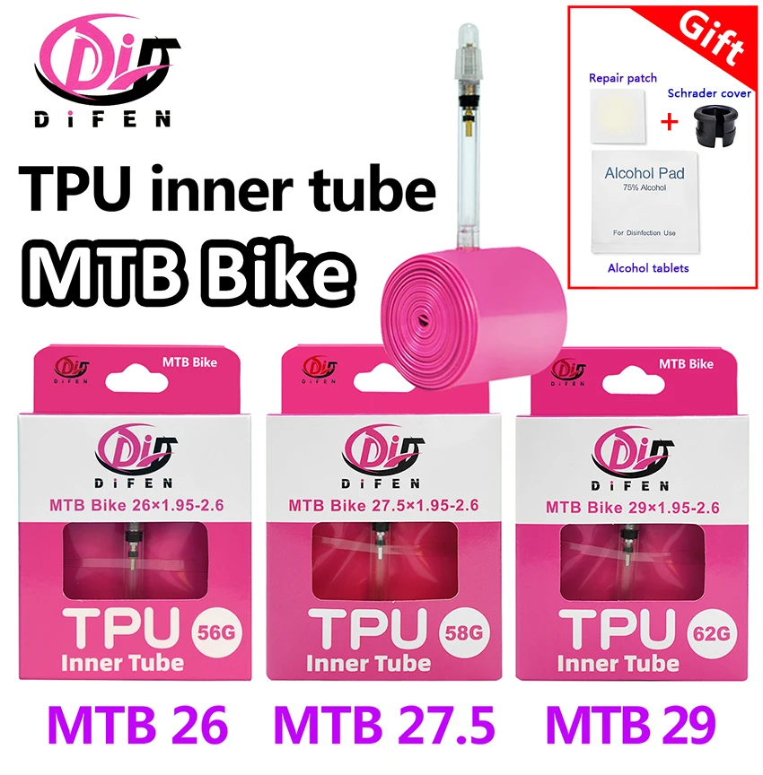 Difen TPU MTB Fahrradschlauch 29 26 27.5 29x1.95 2.0 2.1 2.2 2.3 2.4 2.5 2.6 Zoll Mountainbike-Reifen Pneu 29er – Detail 1