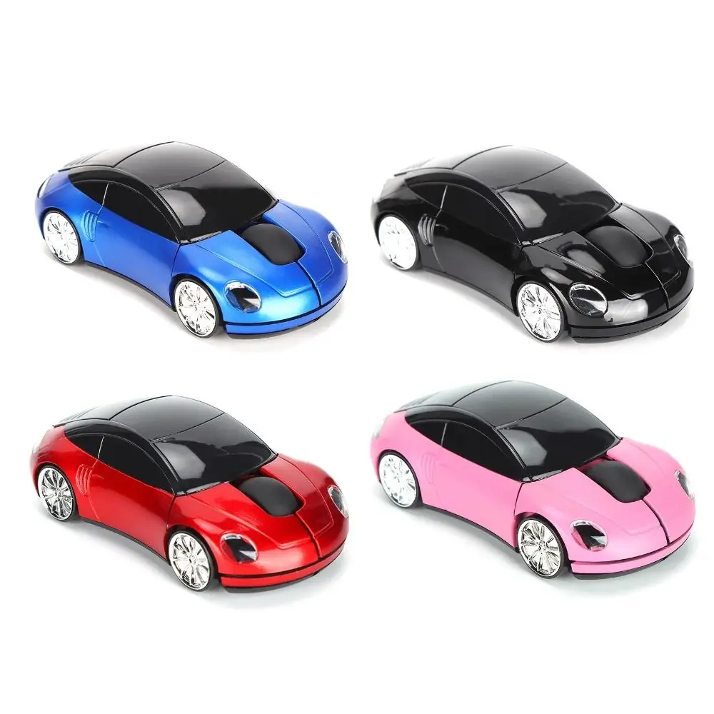 2.4GHz Sports Car Wireless Mouse 1600DPI Low Energy Consumption Car Shaped Wireless Mouse Convenient USB Scroll for Laptop/PC