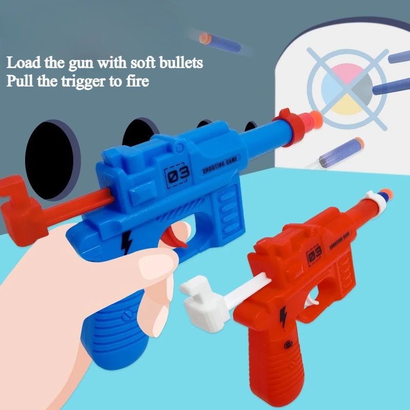 3個入り カラフルなおもちゃブラスターセット 安全なソフト弾ミニランチャー 幼児向け教育玩具 誕生日パーティーの記念品 3歳～7歳向け